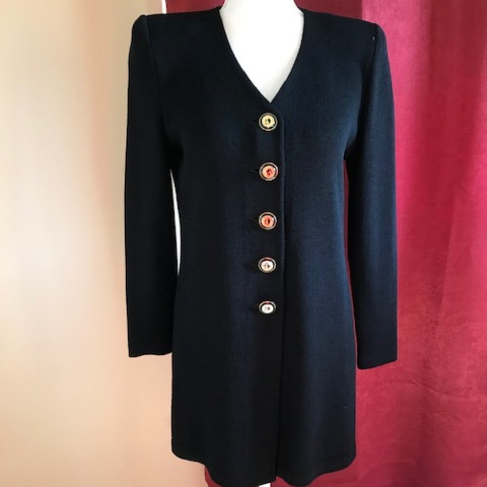 St John Basic Long Soft Knit Jacket - image 1